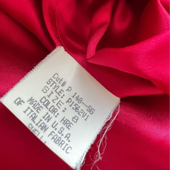 Vintage Pendleton Red Wool Cashmere Coat Jacket Midi Long Womens Size 8 - Picture 7 of 9